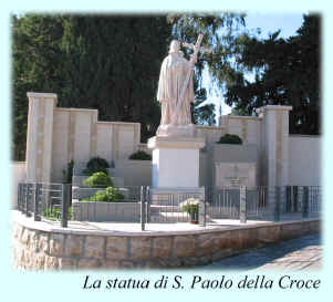 La statua di S. Paolo della Croce