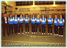 La squadra di volley femminile promossa in D